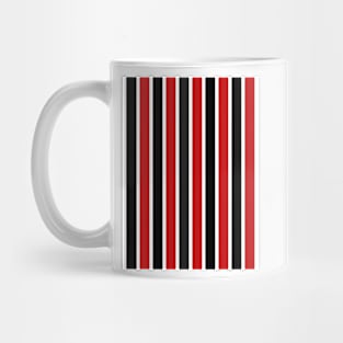 São Paulo Classic Red and Black Stripes Mug